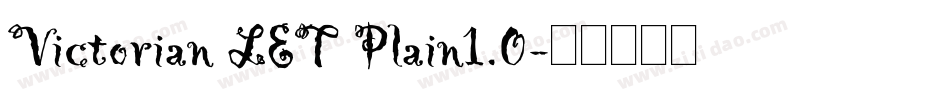 Victorian LET Plain1.0字体转换